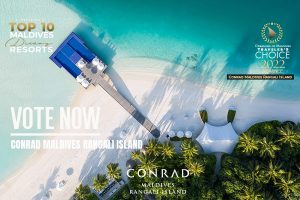 Read more about the article Conrad Maldives Nominated For The TOP 10 Best Maldives Resorts 2022